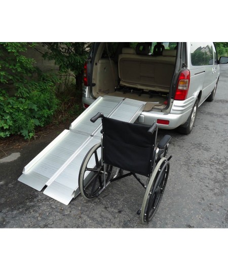 Rampa portátil para silla de ruedas de 6 pies, rampa plegable de aluminio  antideslizante, rampas para sillas de ruedas para el hogar, rampa para