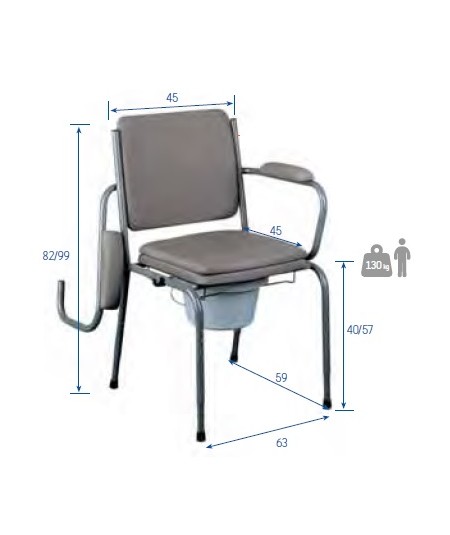 Silla para Wc Brazos Abatibles GR