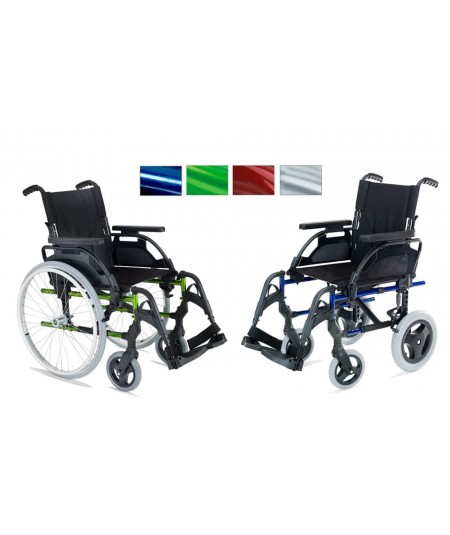 Silla de ruedas plegable y ligera de aluminio breezy style de sunrise