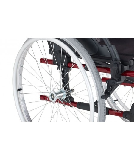 Silla de ruedas plegable y ligera de aluminio breezy style de sunrise